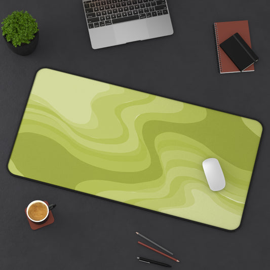 Lemon Wavey 16" x 32" Desk Mat