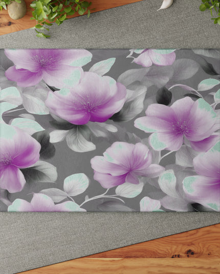 Purple Blossom Floral Bunch Glass Cutting Board, 11" x 15"
