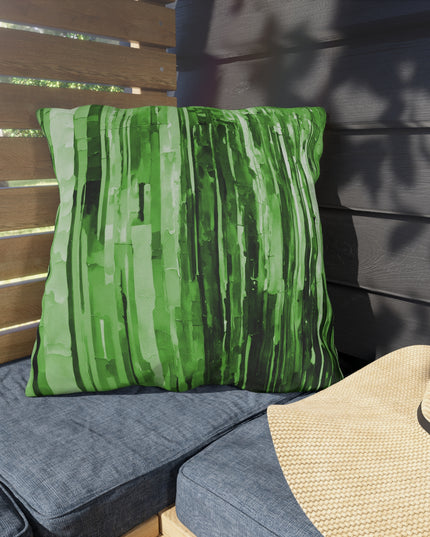 Striped Mint Pastel 20" x 20" Outdoor Pillow