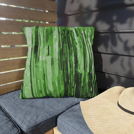 Striped Mint Pastel 20" x 20" Outdoor Pillow