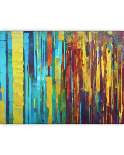 Striped Alpha 11" x 15" Glass Cutting Board