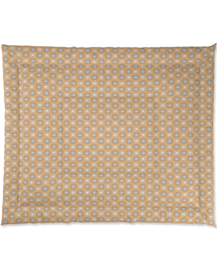 Tan Sunset Star-crossed Bodies Comforter, 104" × 88"