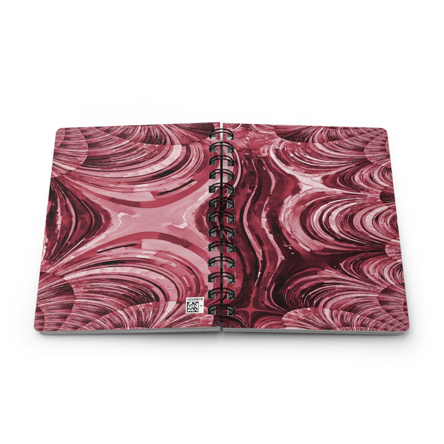 Uzi Spiral Ruby Bound Journal, 5" x 7" 150 pages