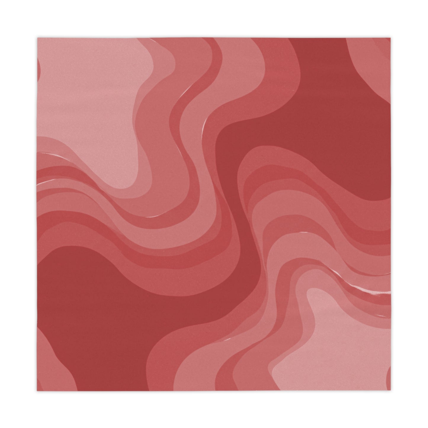 Power Red Wavey Tablecloth, 55" x 55"