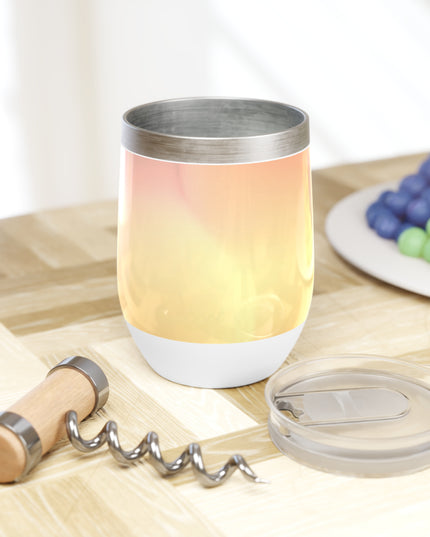 Hot Peach Fade 12 oz Chill Wine Tumbler