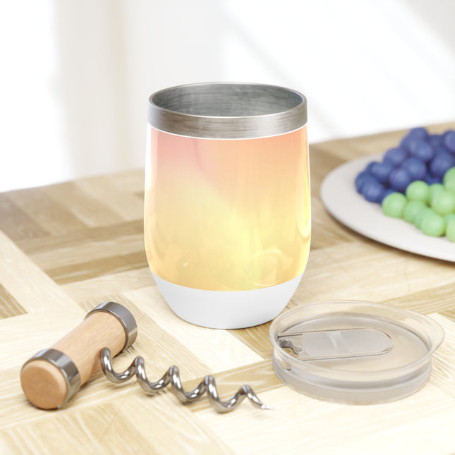 Hot Peach Fade 12 oz Chill Wine Tumbler