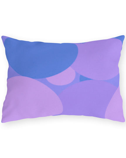 Pastel Purple Family Patches 20" x 14" Outdoor Pillow