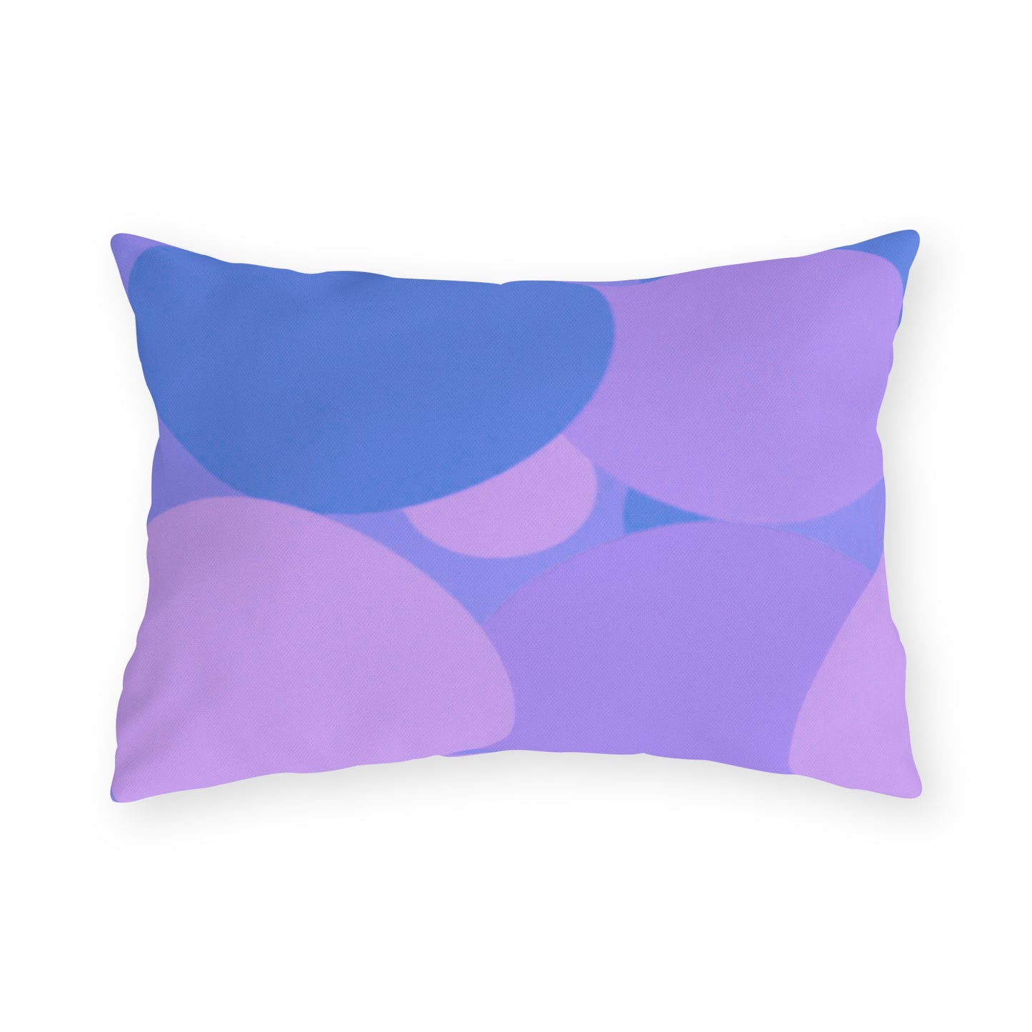 Pastel Purple Family Patches 20" x 14" Outdoor Pillow