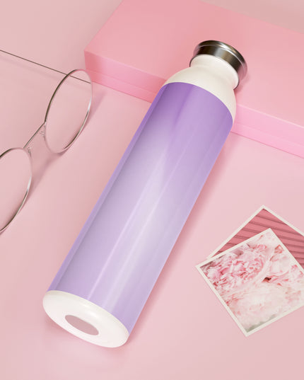 Soft Lavender Fade Slim Water Bottle, 20 oz White