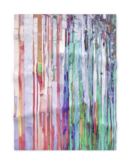 Striped Pastels Soft Fleece Baby Blanket, 30" x 40"