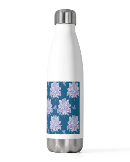 Lavender Floral Butterflies 20oz Insulated Water Bottle