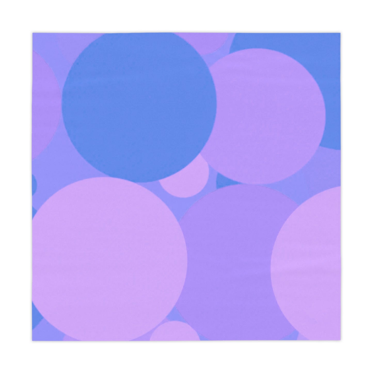 Pastel Purple Family Patches Tablecloth, 55" x 55"
