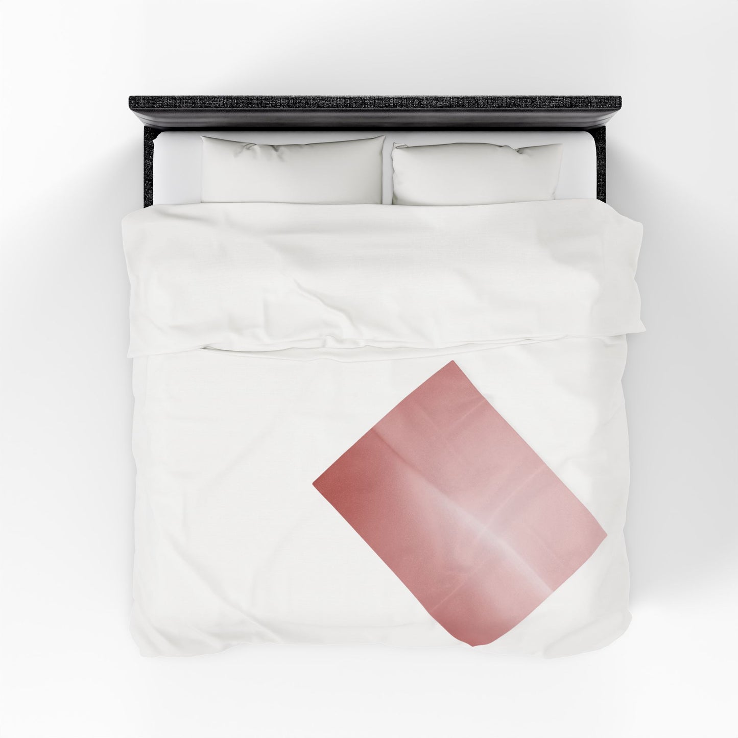 Rose Red Fade Velveteen Plush Blanket, 30" x 40"