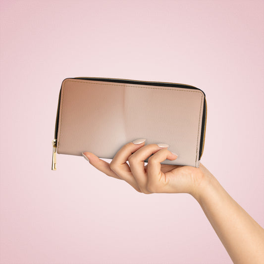 Soft Fade Elegant Abstract Zipper Wallet - Stylish & Functional Accessory for Everyday Use