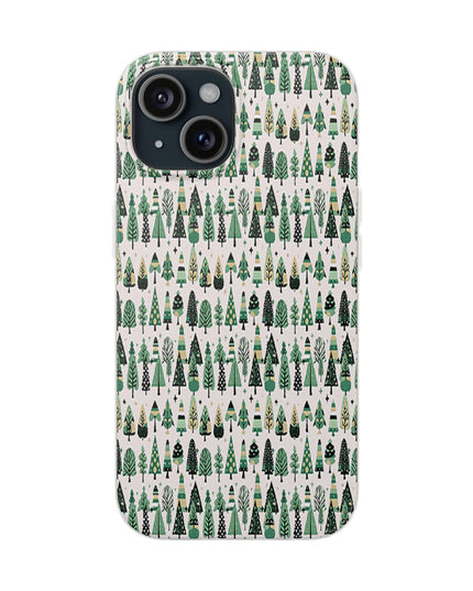 Mini Vintage Green Trees Iphone 15 Flexi Case