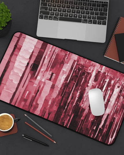 Striped Ruby 12" x 22" Desk Mat