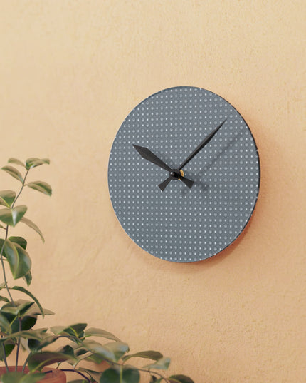 Desaturated Star-crossed Bodies Acrylic Round Wall Clock, 8" x 8"