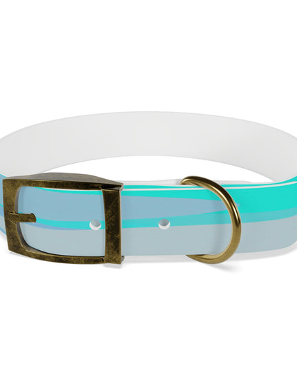 Pastel Tan and Tif Patches Medium Dog Collar