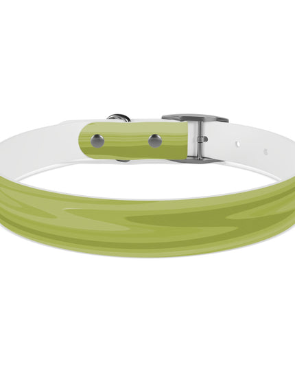 Lemon Wavey Large Dog Collar
