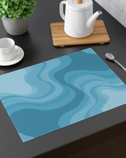 Sky Blue Wavey Placemat, 1 pc
