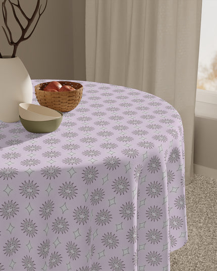 Pink Mornings Star-crossed Bodies Tablecloth, 55" x 55"