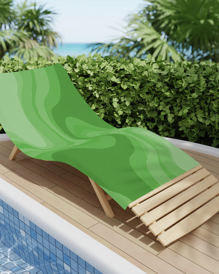 Greenie Meanie Wavey Beach Towel, 30" x 60"