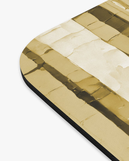 Striped Light Brown Mouse Pad, 9" x 8" Rectangle