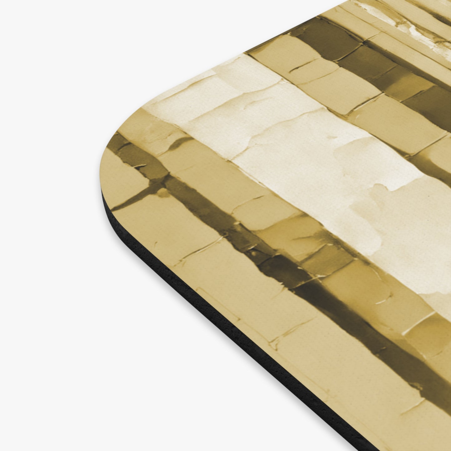 Striped Light Brown Mouse Pad, 9" x 8" Rectangle