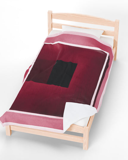 Red Shadow Velveteen Plush Blanket, 60" x 80"