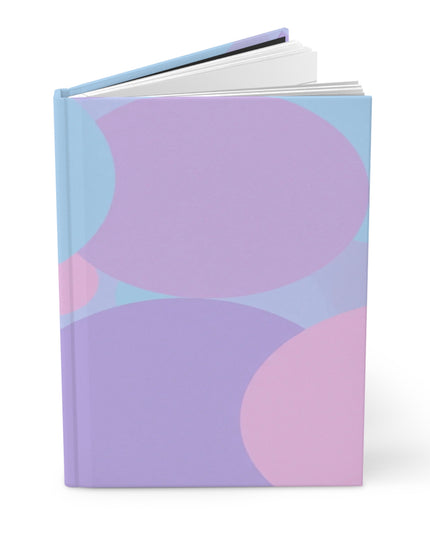 Pastel Purple and Mauve Patches 5.75" x 8" Hardcover Journal Matte with 150 lined pages