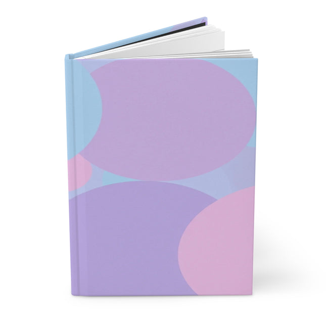 Pastel Purple and Mauve Patches 5.75" x 8" Hardcover Journal Matte with 150 lined pages