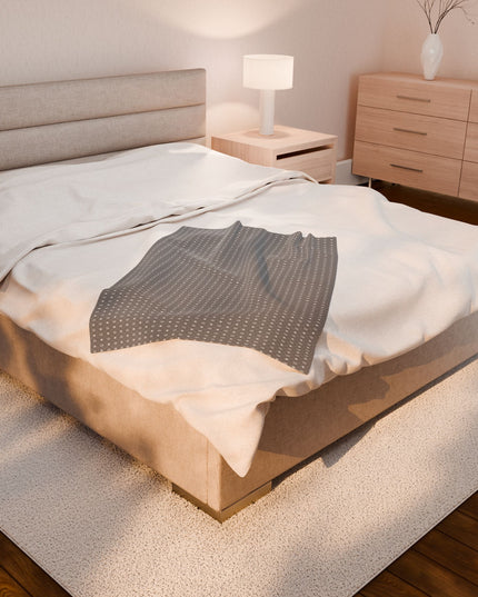 Desaturated Star-crossed Bodies Velveteen Plush Blanket, 30" x 40"