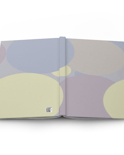 Pastel Soft Blue and Soft White Patches 5.75" x 8" Hardcover Journal Matte with 150 lined pages