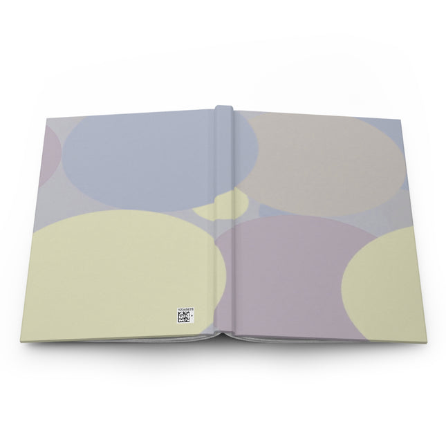 Pastel Soft Blue and Soft White Patches 5.75" x 8" Hardcover Journal Matte with 150 lined pages
