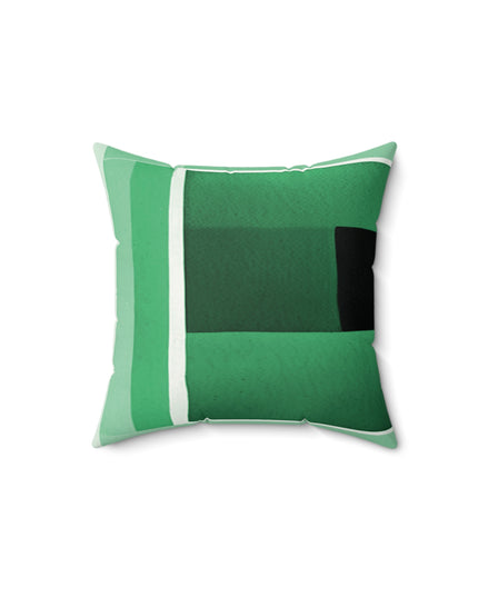 Mint Shadow 14" x 14" Faux Suede Square Pillow