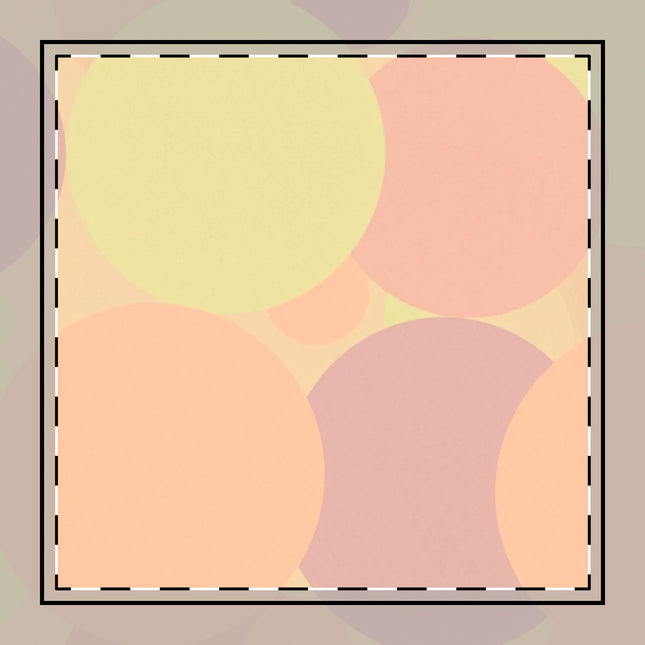 Pastel Hot Peach Patches 10" x 10" Cotton Twill Napkin