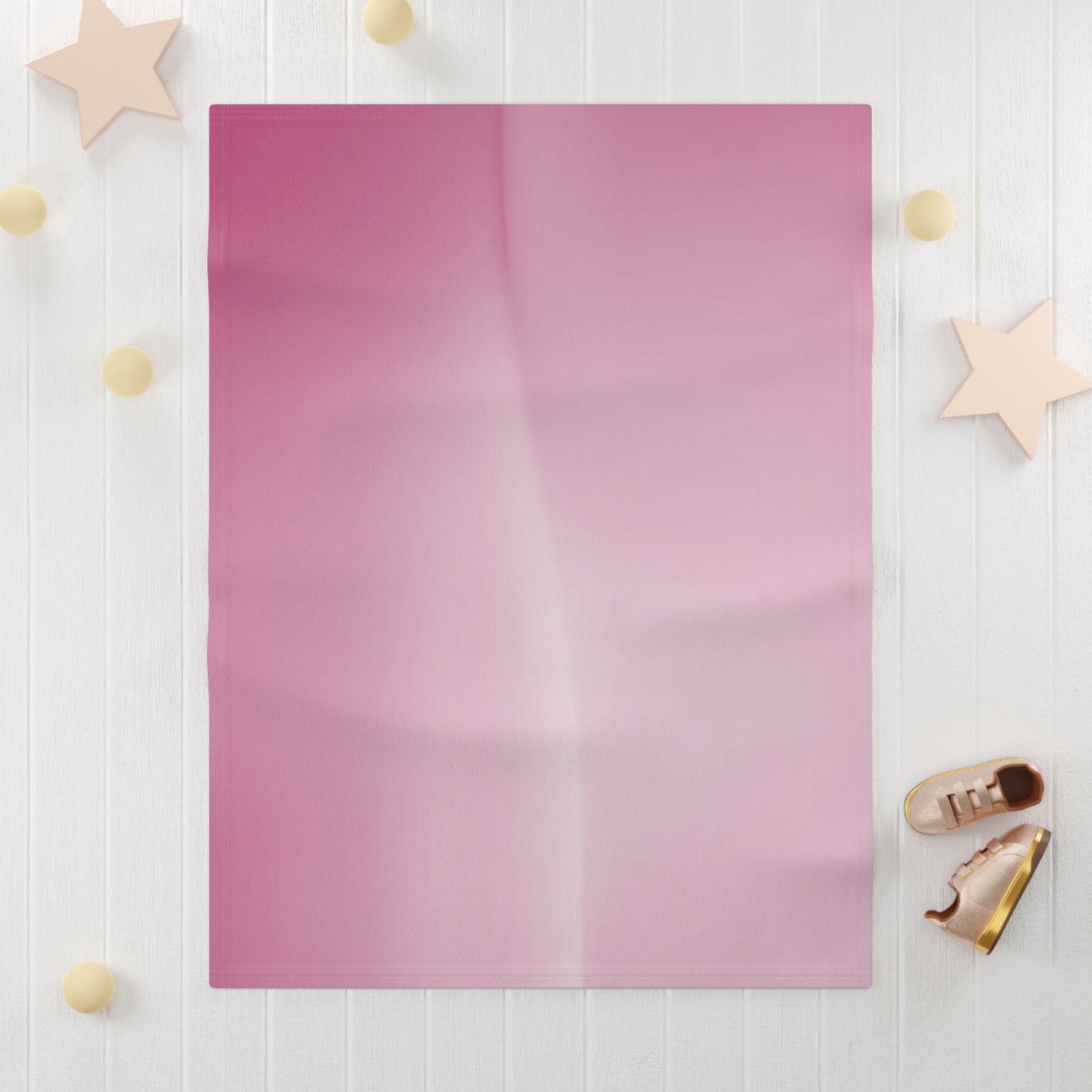 Pink Blush Fade Soft Fleece Baby Blanket, 30" x 40"