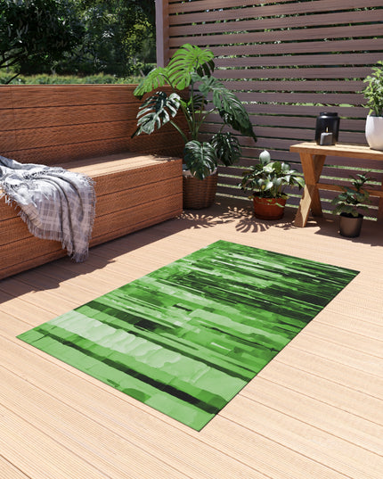 Striped Mint Pastel 36" x 60" Outdoor Rug