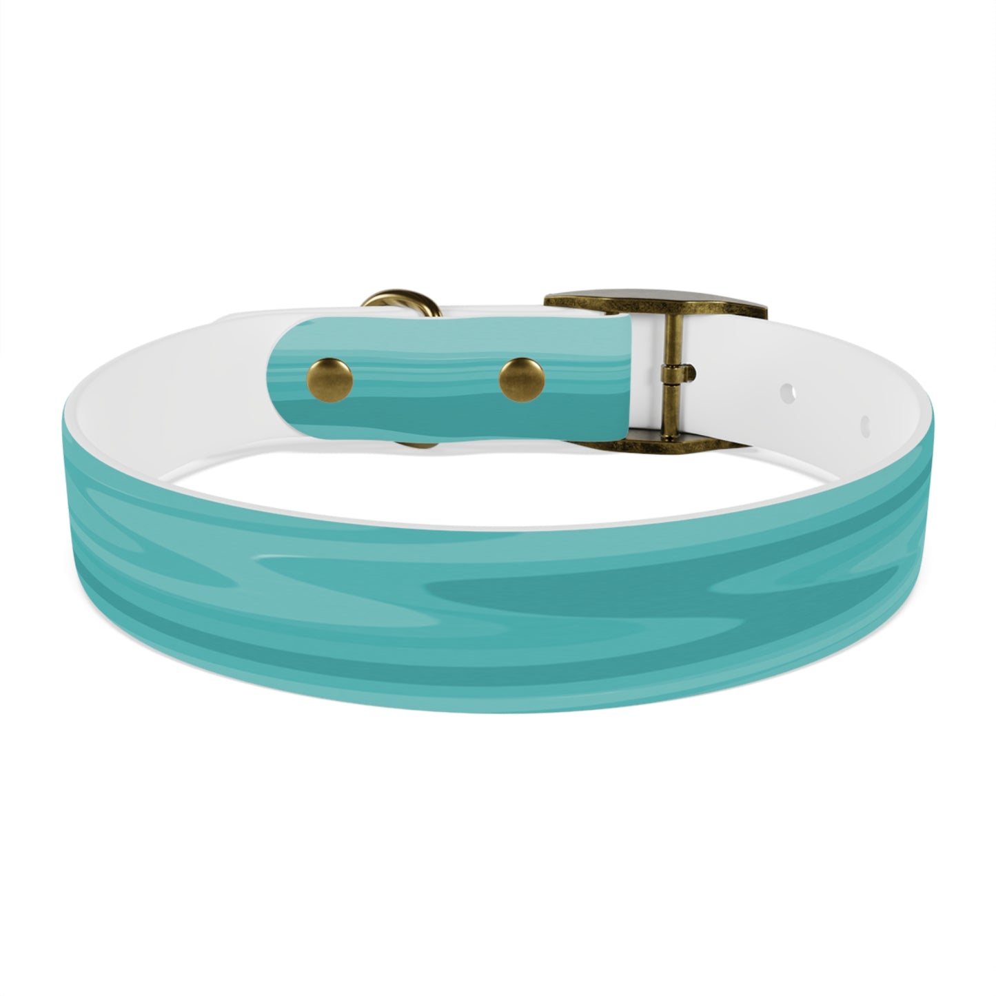 Tif Green Wavey Medium Dog Collar