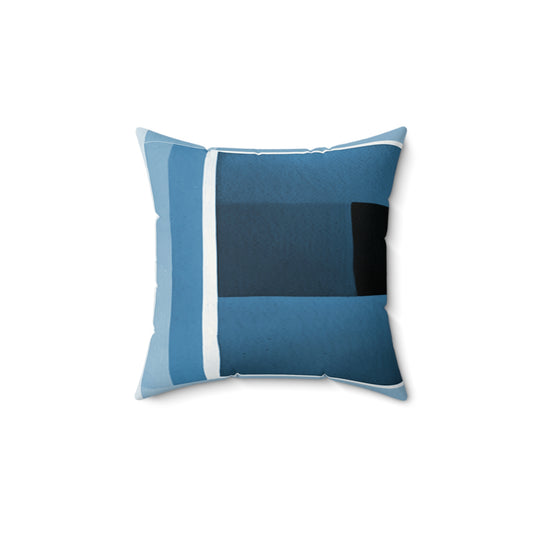 Blue Shadow 14" x 14" Faux Suede Square Pillow