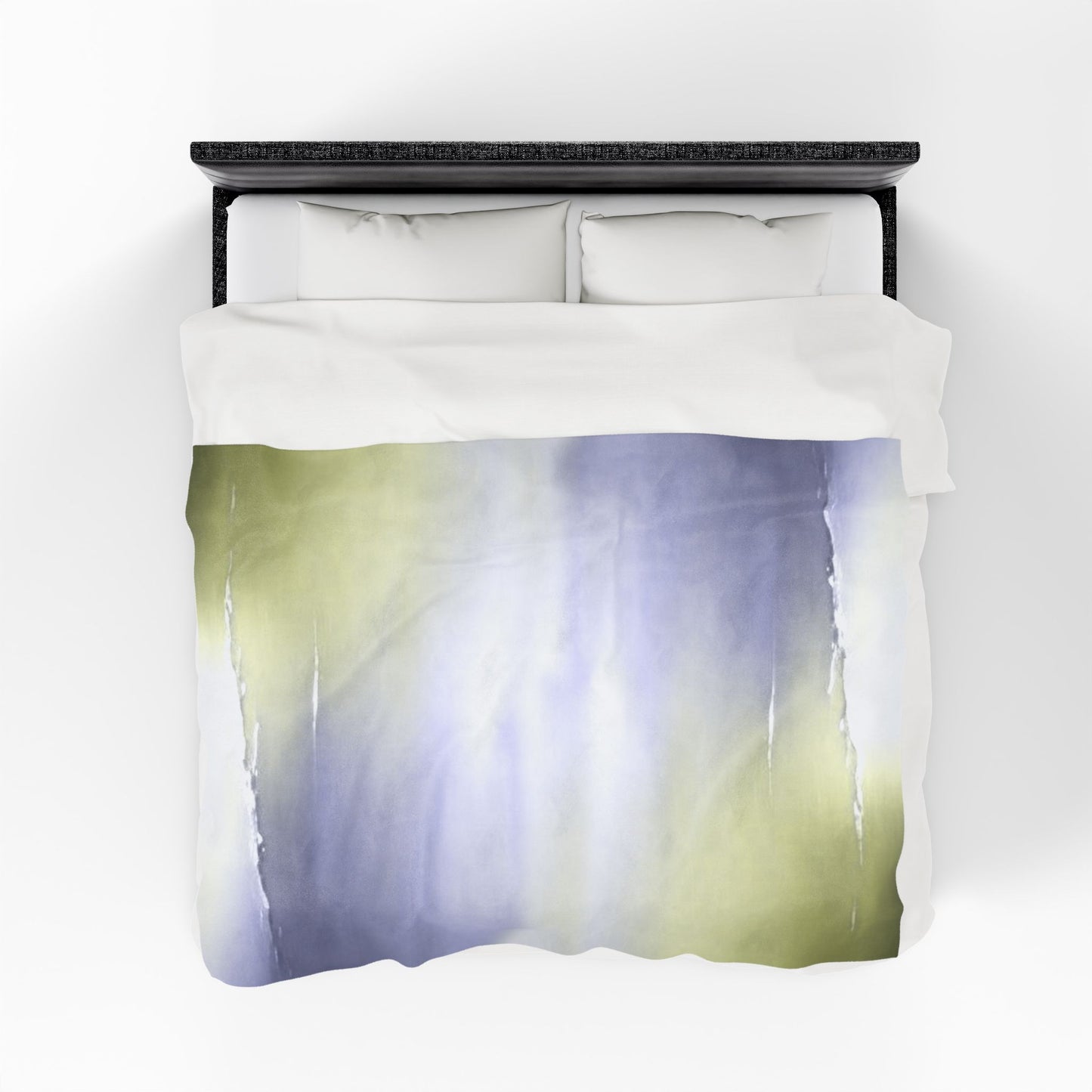 Lavender Sea Golden Fog Velveteen Plush Blanket, 60" x 80"