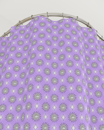 Lavender Star-crossed Bodies Shower Curtain, 71" x 74"