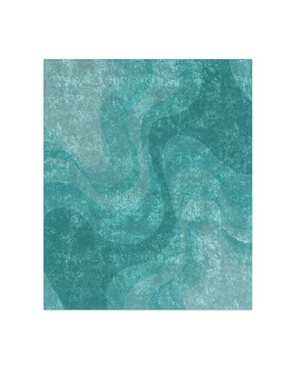 Tif Green Wavey 50" x 60" Crushed Velvet Blanket