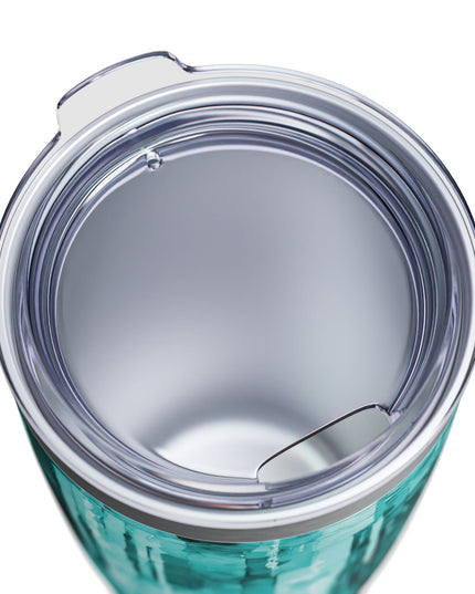 Striped Tif Ringneck Tumbler, 20oz in white