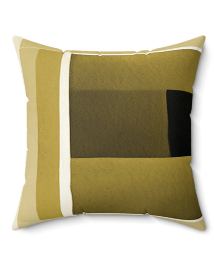 Tan Shadow 20" x 20" Faux Suede Square Pillow