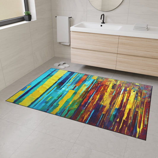 Striped Alpha 48" x 72" Heavy Duty Floor Mat