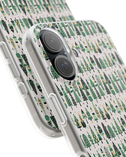 Mini Vintage Green Trees Iphone 16 Flexi Case