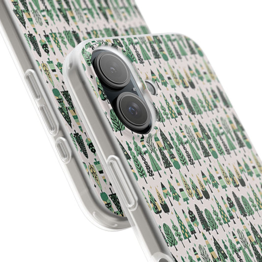 Mini Vintage Green Trees Iphone 16 Flexi Case