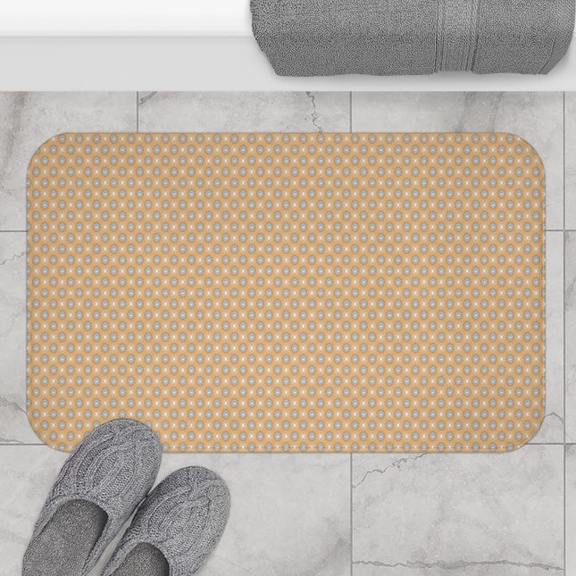 Tan Sunset Star-crossed Bodies 34" x 21" Bath Mat
