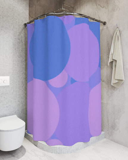 Pastel Purple Family Patches Shower Curtains, 71" x 74"